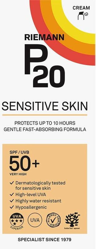 P20 - Sensitive - Zonnebrandlotion - SPF50+ - Hypoallergeen - Vegan