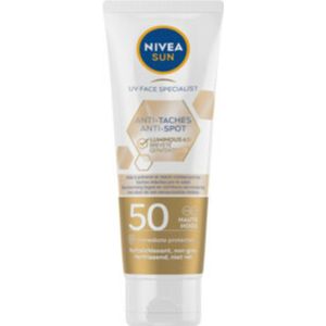 NIVEA - Sun Luminous - Zonnecrème Gezicht - SPF 50 - 3 x 40 ml - Voordeelverpakking
