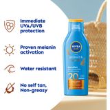 NIVEA - Sun Protect & Bronze - Zonnemelk - 200 ml - SPF 20