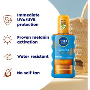 NIVEA - Sun Protect & Bronze - Olie Spray - SPF 20 - 200 ml