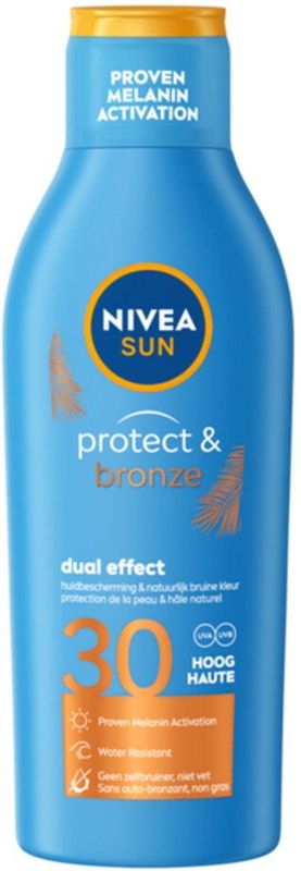 NIVEA - Sun Protect & Bronze - Zonnemelk - SPF 30 - 200 ml