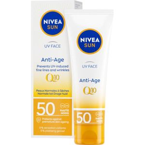 NIVEA - Sun Anti-Age Q10 - Zonnecrème Gezicht - SPF 50 - 50 ml