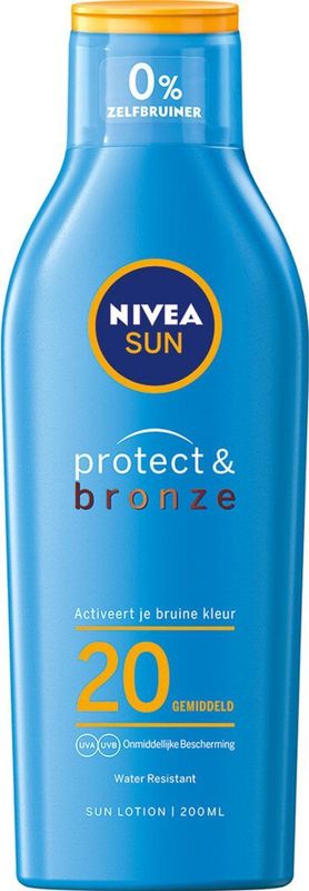 NIVEA - Sun Protect & Bronze - Zonnemelk - SPF 20 - 200 ml