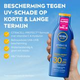NIVEA - Sun Protect & Hydrate - Zonnemelk - SPF 30 - 6 x 400 ml - Voordeelverpakking