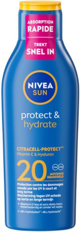 NIVEA - Sun Protect & Hydrate - Zonnemelk - SPF 20 - 200 ml