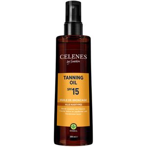 Celenes - Herbal Tanning Oil - SPF 15 - 3 x 200 ml - Voordeelverpakking