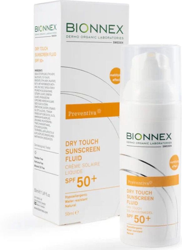 Bionnex - Preventia Dry Touch Zonnebrand Fluide - SPF 50+ - 3x 50 ml