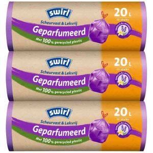 Swirl - Pedaalemmerzakken - Geparfumeerd - 20L - 12 Stuks