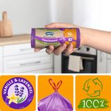 Swirl - Pedaalemmerzakken - Geparfumeerd Vanille & Lavendel - 10 liter - 3 x 14 stuks - Voordeelverpakking