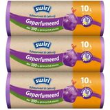 Swirl - Pedaalemmerzakken - Geparfumeerd Vanille & Lavendel - 10 liter - 3 x 14 stuks - Voordeelverpakking