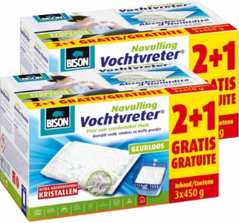 Bison - Vochtvreter Navulzak - Geurloos - Promopack