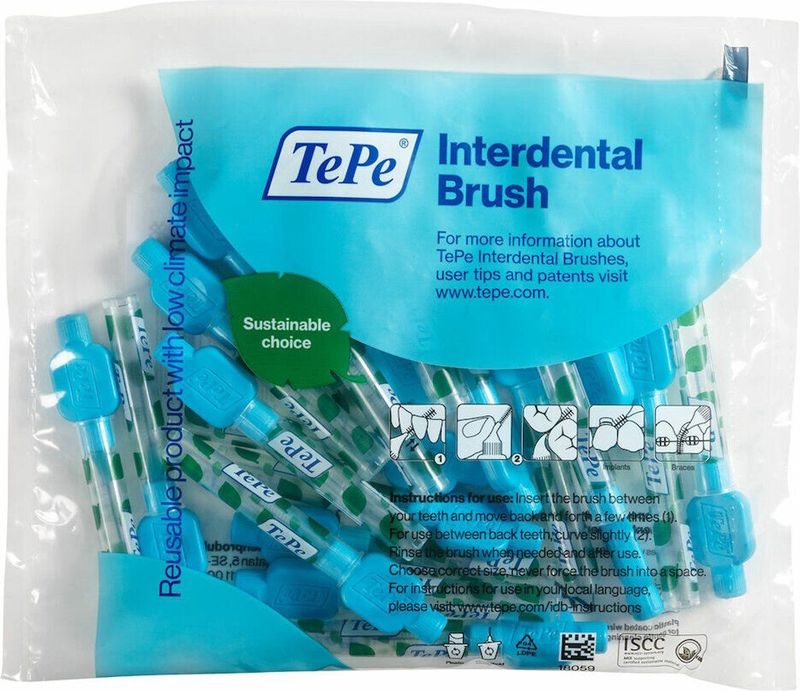 TePe - Interdentale Ragers - Blauw - Kunststof Gecoate Metaaldraad