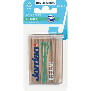 Jordan - Dental Sticks - Tandenstokers - Dubbelzijdig - Mint - Fluoride