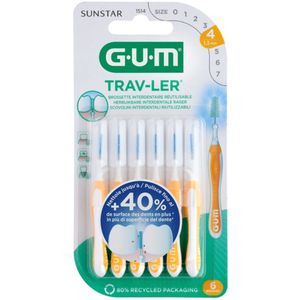 GUM - Trav-Ler - Rager - Geel - 1.3 mm - Voordeelverpakking - 3 x 6 stuks