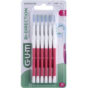 GUM - Bi-Direction Ragers - 1,2 mm - 6 Stuks - Roze