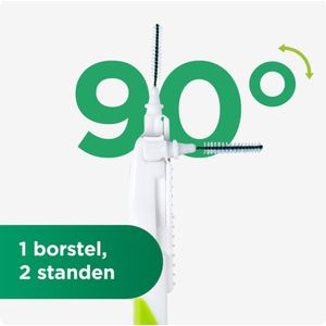 GUM - Bi-Direction Rager - 0,7 mm - Groen - Antibacteriële Borstelharen
