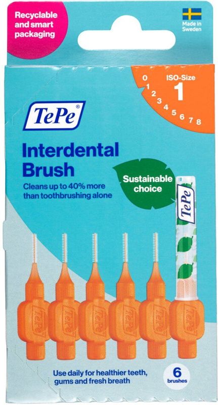 TePe - Interdentale Ragers Original - Oranje - 6 Stuks