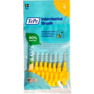 4x TePe Interdentale Ragers Original 0,7 mm Geel 8 stuks
