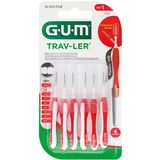 GUM - Trav-Ler Rager - Rood - 0.8 mm - Antibacterieel