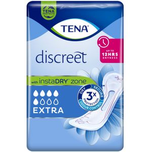 TENA - Discreet Extra - Incontinentieverband - Wit - 12 Uur Droogheid