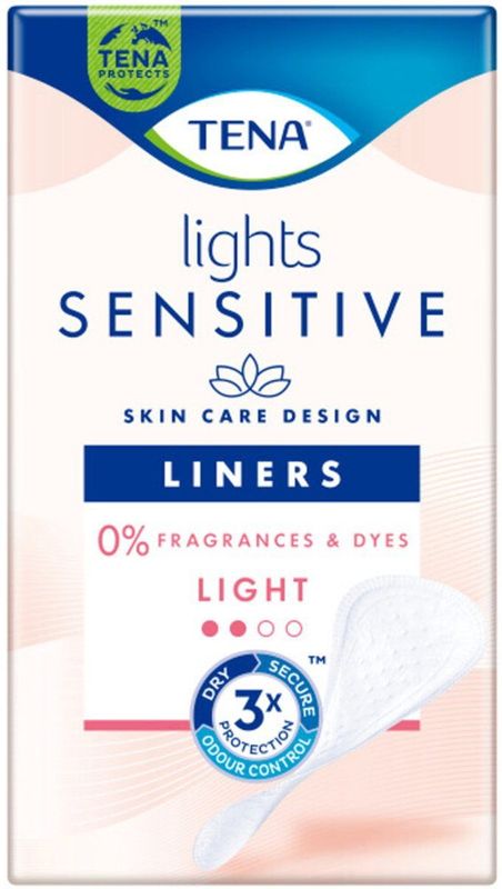TENA - Lights Discret - Inlegkruisjes - Kleinste Variant - 0% Geur- en Kleurstoffen