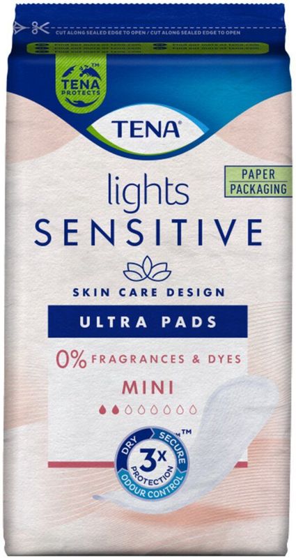 TENA - Sensitive Lights Ultra Pads Mini - 20 Stuks - Maandverband