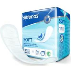 Attends - Soft Mini Long 1 - Inleggers - Voordeelverpakking - 3 x 16 stuks