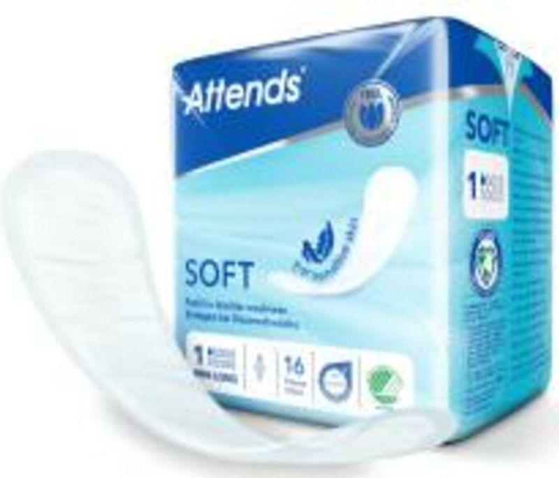 Attends - Soft Mini Long 1 - Inleggers - Voordeelverpakking - 3 x 16 stuks