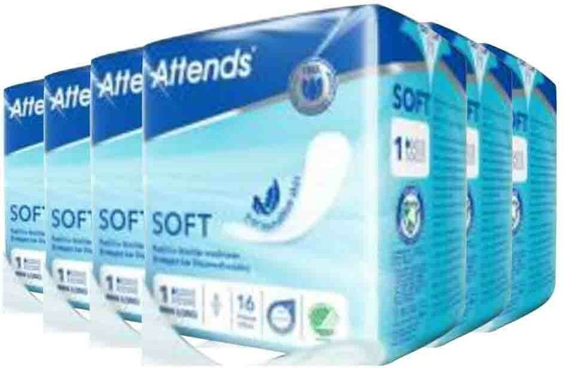 Attends Soft Mini Long 1 - Inleggers - 16 Stuks - Voor Zeer Licht Urineverlies
