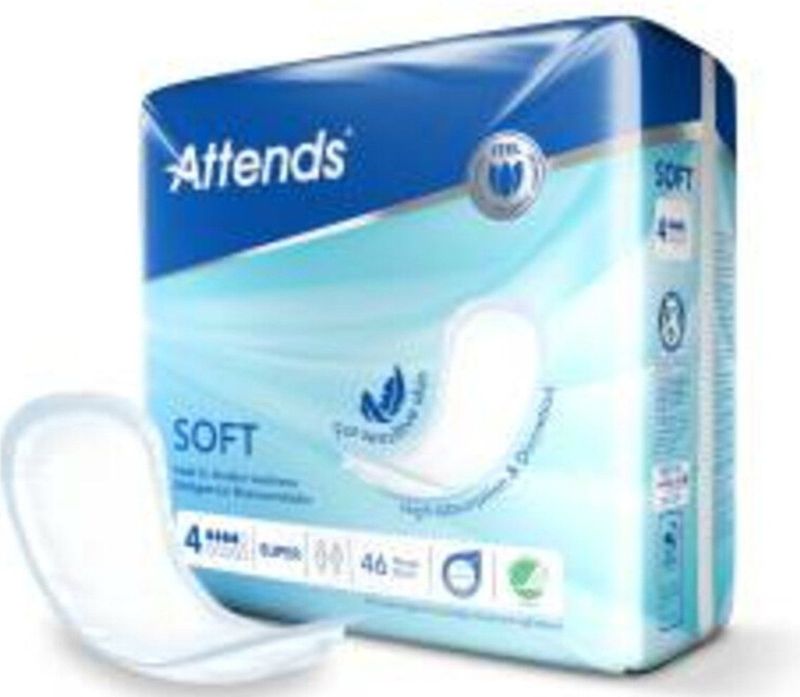 Attends - Soft Super 4 - Inleggers - 46 Stuks - Voor Licht tot Matig Urineverlies