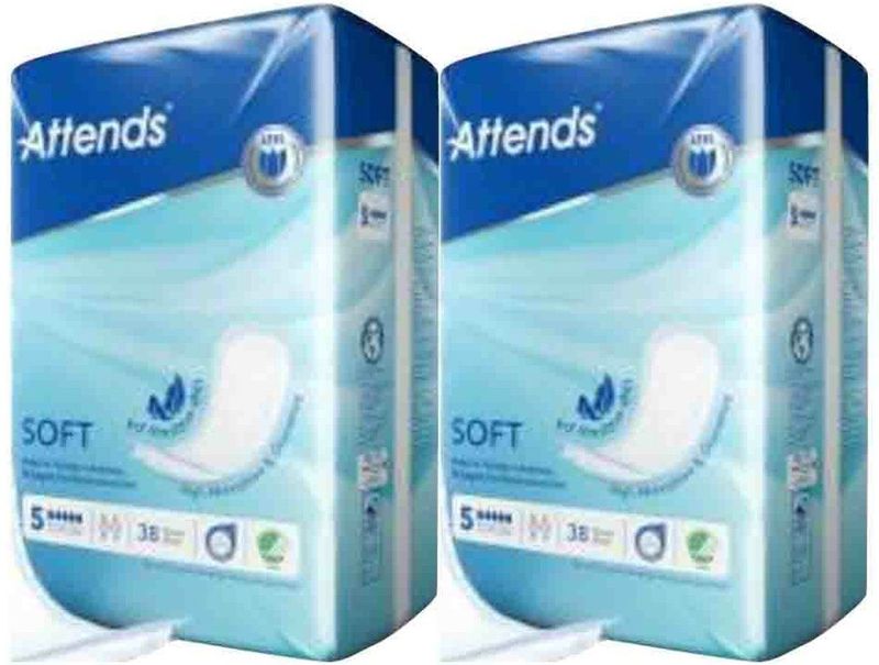 Attends - Soft 5 - Inleggers - 38 Stuks - Voor Matig Urineverlies