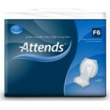 Attends F6 - Fecaal Inlegger - 40 Stuks - Anatomisch Vormgegeven - Wit