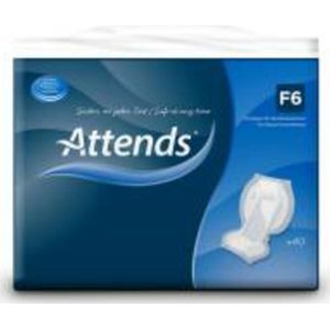 Attends F6 - Fecaal Inlegger - 40 Stuks - Anatomisch Vormgegeven - Wit