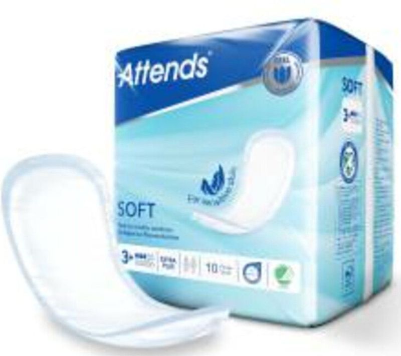 Attends - Soft Extra Plus 3 - Inleggers - 10 Stuks - Voor Licht Urineverlies