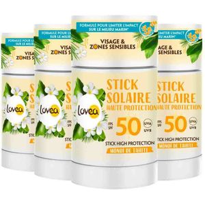 Lovea - Sun Zonnebrand Stick - SPF 50 - 40 gr - Voor Gevoelige Gebieden
