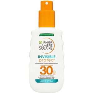 Garnier - Ambre Solaire Invisible Protect - Zonnebrandspray - Transparant - SPF 30 - 3 x 150 ml - Voordeelverpakking