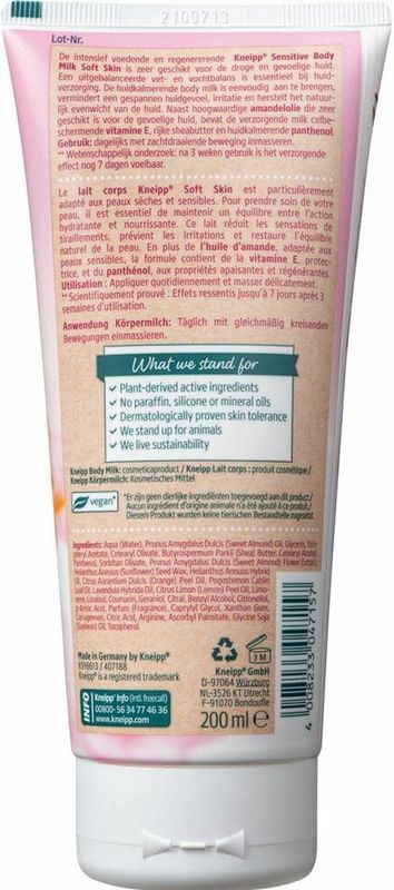 Kneipp - Bodymilk Sensitive Amandelbloesem - 3 x 200 ml - Voordeelverpakking