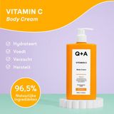 Q+A - Vitamin C Body Cream - 250 ml - Hydraterende Bodylotion
