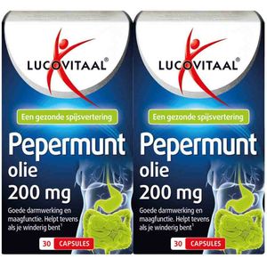 Lucovitaal - Pepermuntolie - 30 Capsules - Voor Gezonde Spijsvertering