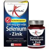 Lucovitaal - Selenium - Gist-vrij - 200 mcg - Met Zink - Antioxidanten