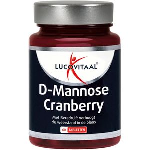 Lucovitaal - D-Mannose - Cranberry Tabletten - 60 Stuks - Natuurlijke Ingrediënten