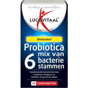 Lucovitaal - Probiotica Mix van 6 Bacteriënstammen - 30 Kauwtabletten