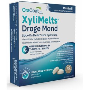 Xylimelts - Droge Mond - 40 Stuks - Langdurige Xylitol Afgifte