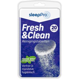 Sleeppro Fresh & Clean - Reinigingstabletten - 20 Tabletten - Antibacterieel