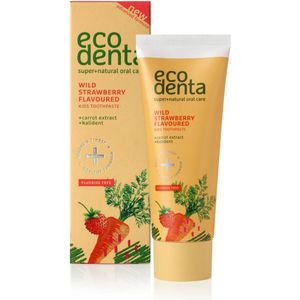 Ecodenta - Tandpasta Kids - Wilde Aardbei met Wortel & Kalident - 75 ml