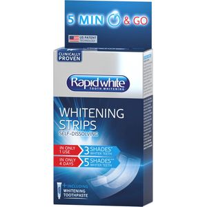 Rapid White - Oplossende Bleaching Strips - 16 Stuks - Peroxidevrij - Tanden Witter Maken