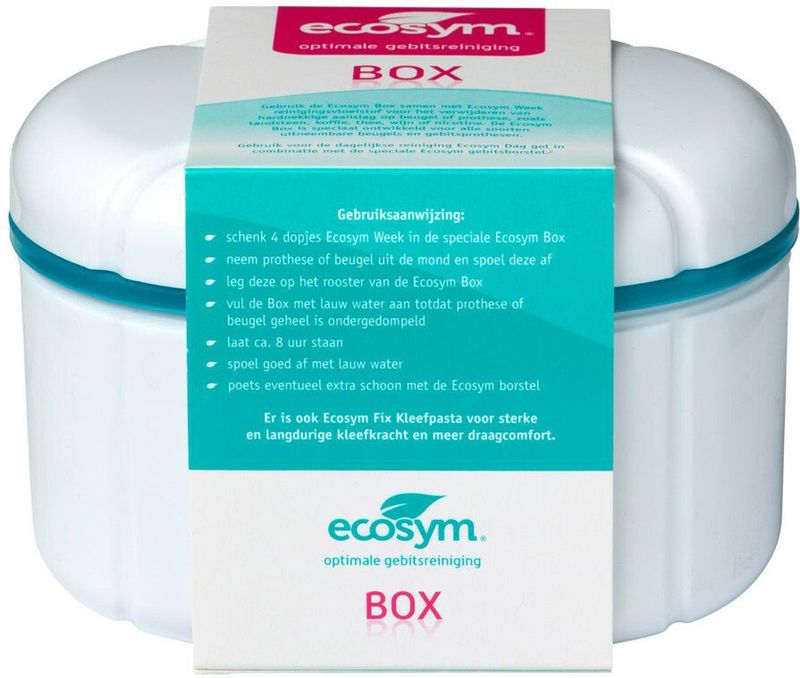 Ecosym - Weekbehandeling Gebitsbakje - Voor Wekelijkse Reiniging van Gebitsprothesen en Beugels