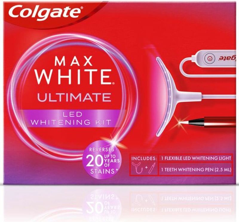 Colgate - Max White Ultimate - Led Whitening Kit - Voordeelverpakking - 2 x 1 set