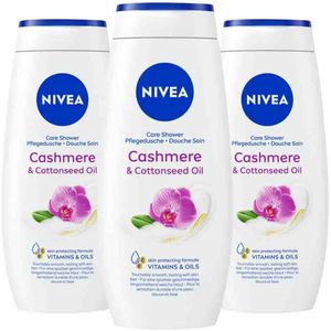 NIVEA - Douchecrème - Cashmere & Cotton Seed Oil - 3 x 250 ml - Voordeelverpakking