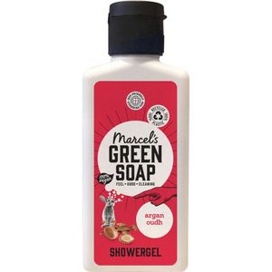 Marcel's Green Soap - Douchegel - Argan & Oudh - Mini - 4 x 100 ml - Voordeelverpakking